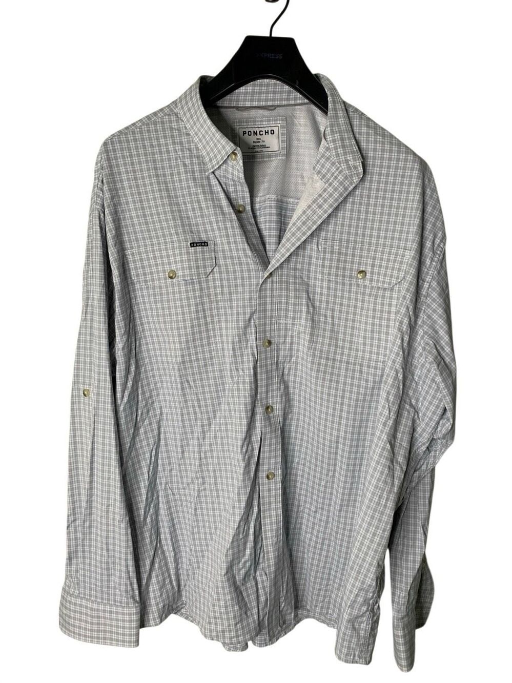 Poncho button down shirt regular fit men's size XXL